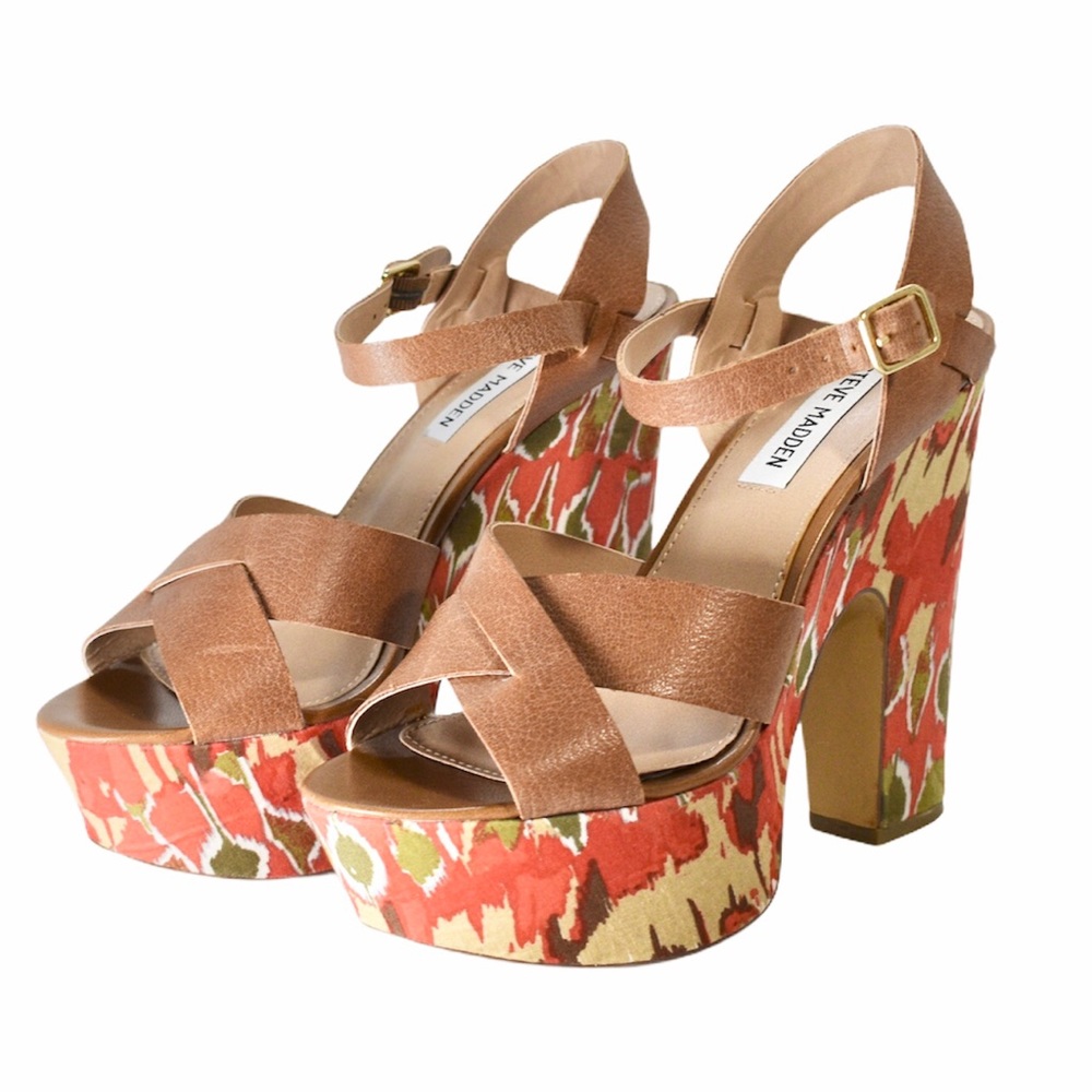 Steve Madden P-Kia Cogna Platform Heels Size 7